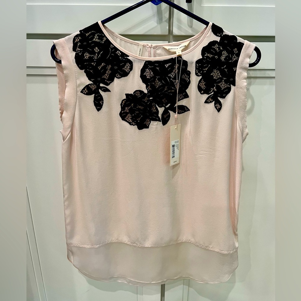 Rebecca Taylor silk blouse, size 2, NWT